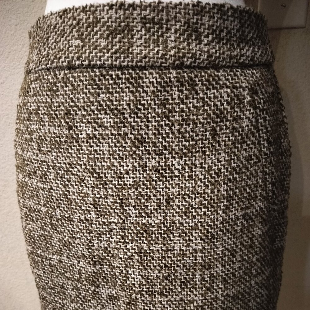 Banana Republic Green Tweed Skirt